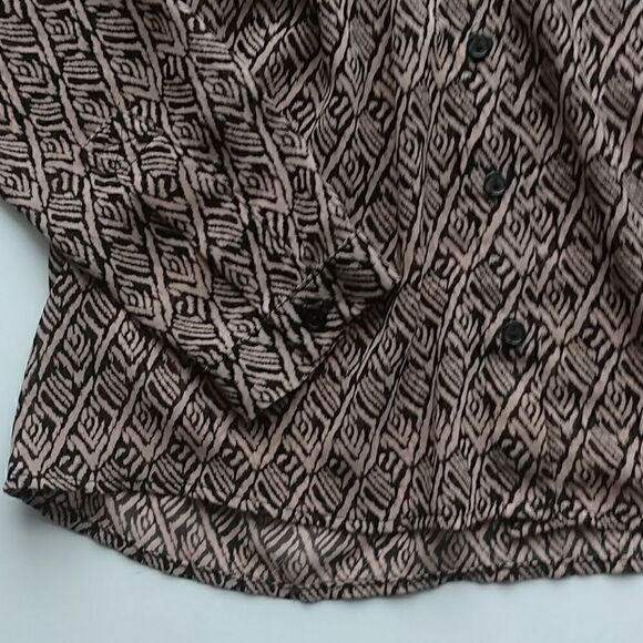 Anthropologie Top, Silence + Noise (Anthro) Peach Geometric Top - XS - Picture 3 of 8